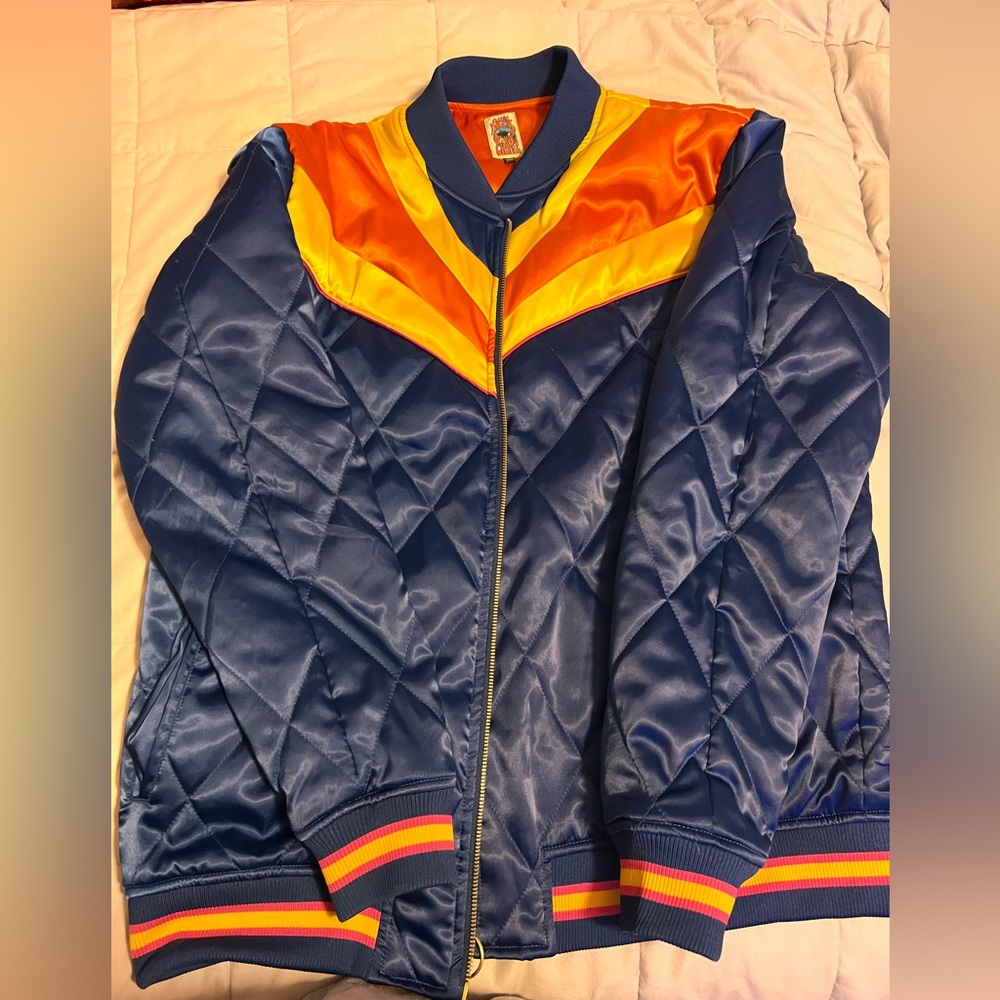 Navy Rising Sun Bomber Stumptown Jacket by Classic Rock Couture- XXL - Like new